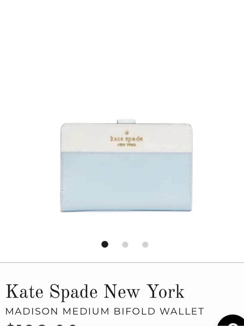 New Kate Spade Madison bifold wallet